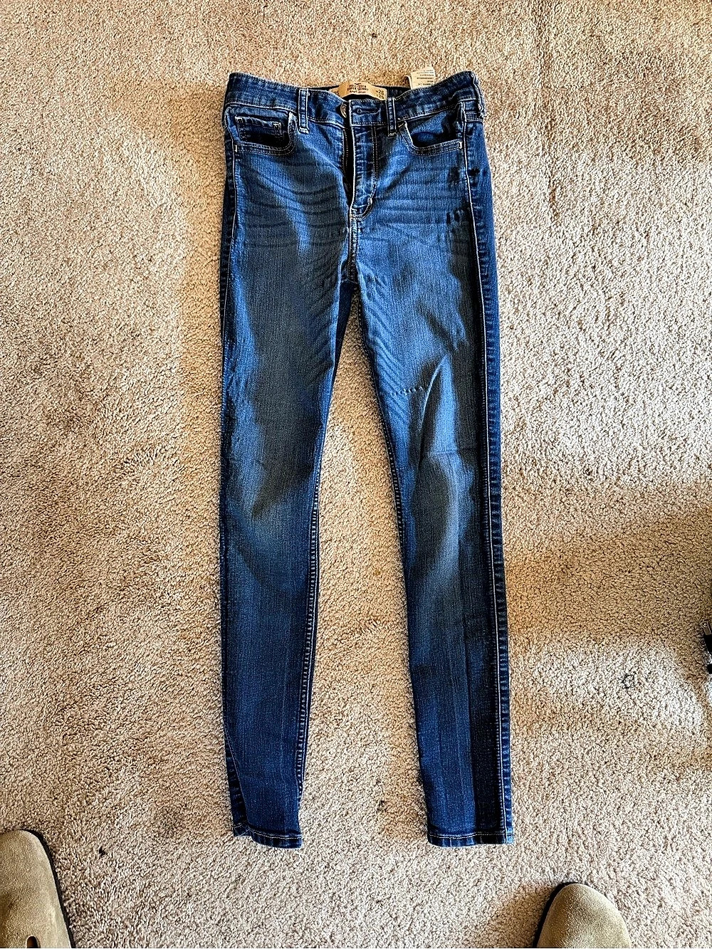 Hollister Super Skinny High Rise High Rise Skinny Jeans in Blue W26 L29